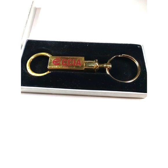 Barlow CCIA Extender Keychain Gold Tone In Box - Picture 1 of 12